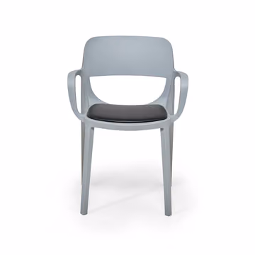 Silla Smile con asiento tapizado
